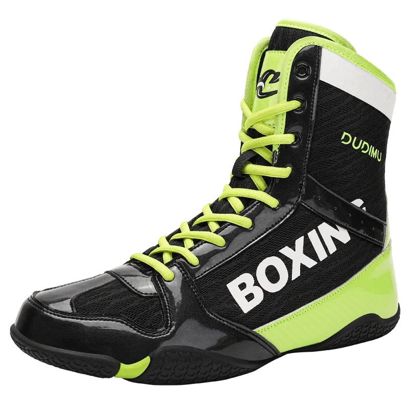 Professional Combat Fitness Training Boots Men High Top Boxing Wrestling Shoes