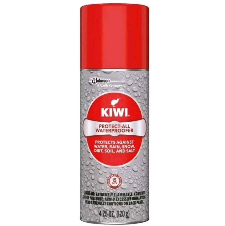 Kiwi Protect All Rain & Stain Water Repellent Spray 4.25oz Shield Shoes Fabric