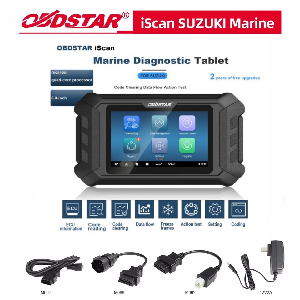 OBDSTAR iScan For SUZUKI Marine Diagnostic Tablet Code Scanner Data Flow Tester