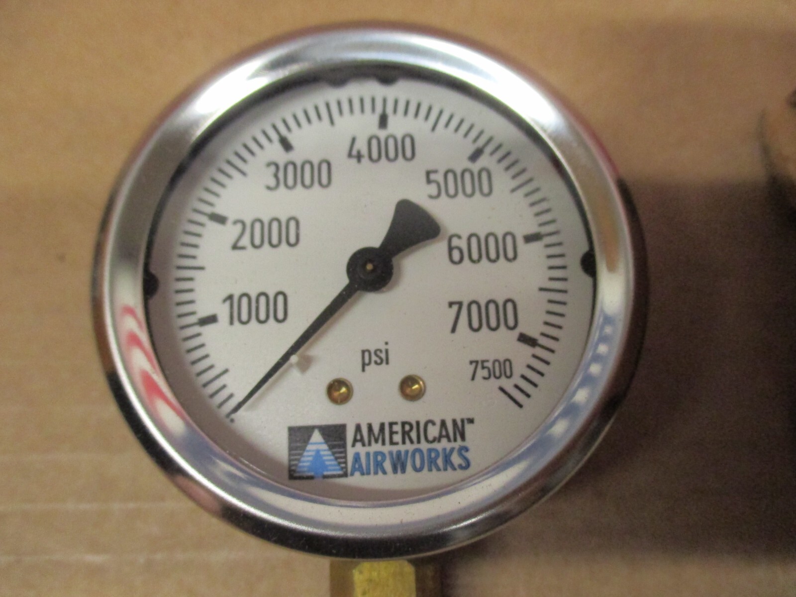 AC300091 AMERICAN AIRWORKS 7500 PSI GAUGE SS 2-1/2" FIRE TRUCK PARTS NEW