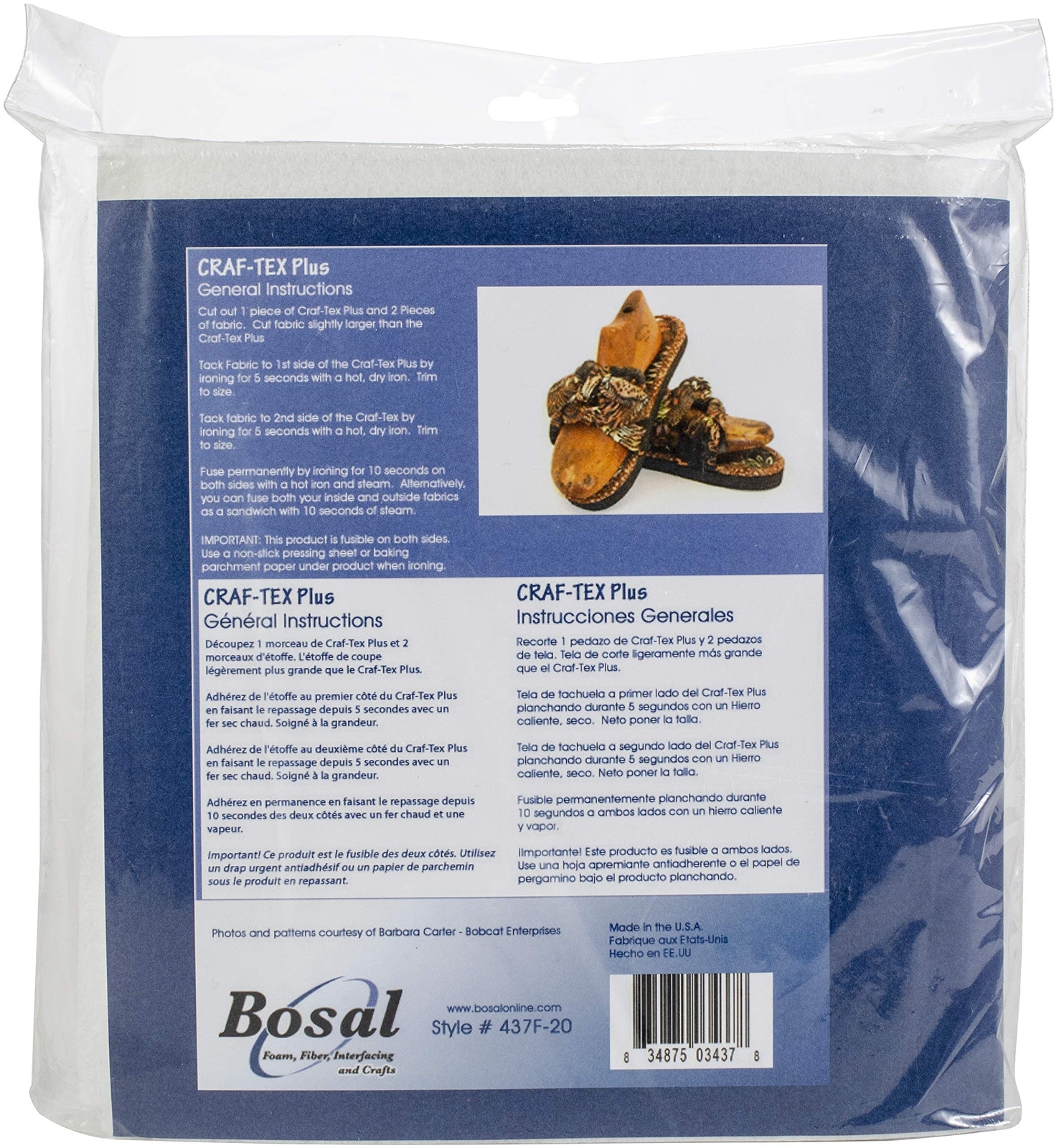 Craf-Tex Plus Double-Sided Fusible Foam Craft Pack-20"X36" Multicolor