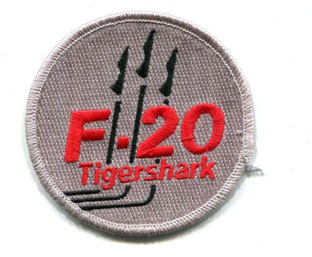 Northrop F-20 Tigershark Patch Fighter US seller  F-16 Vietnam Chuck Yeager