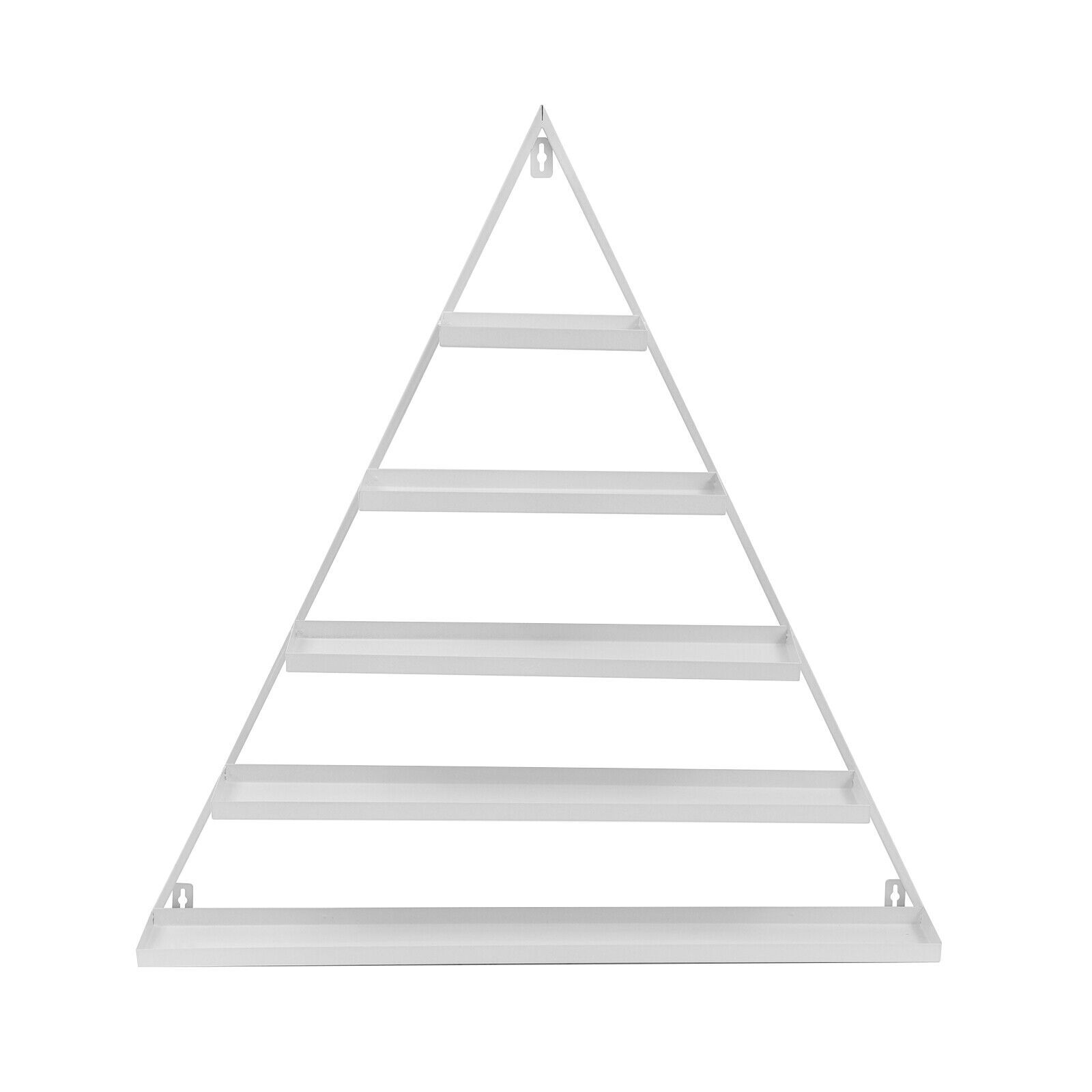 3 Pcs Triangle Wall-mounted?Nail?Polish?Display?Racks 5-Tier White Display Shelf