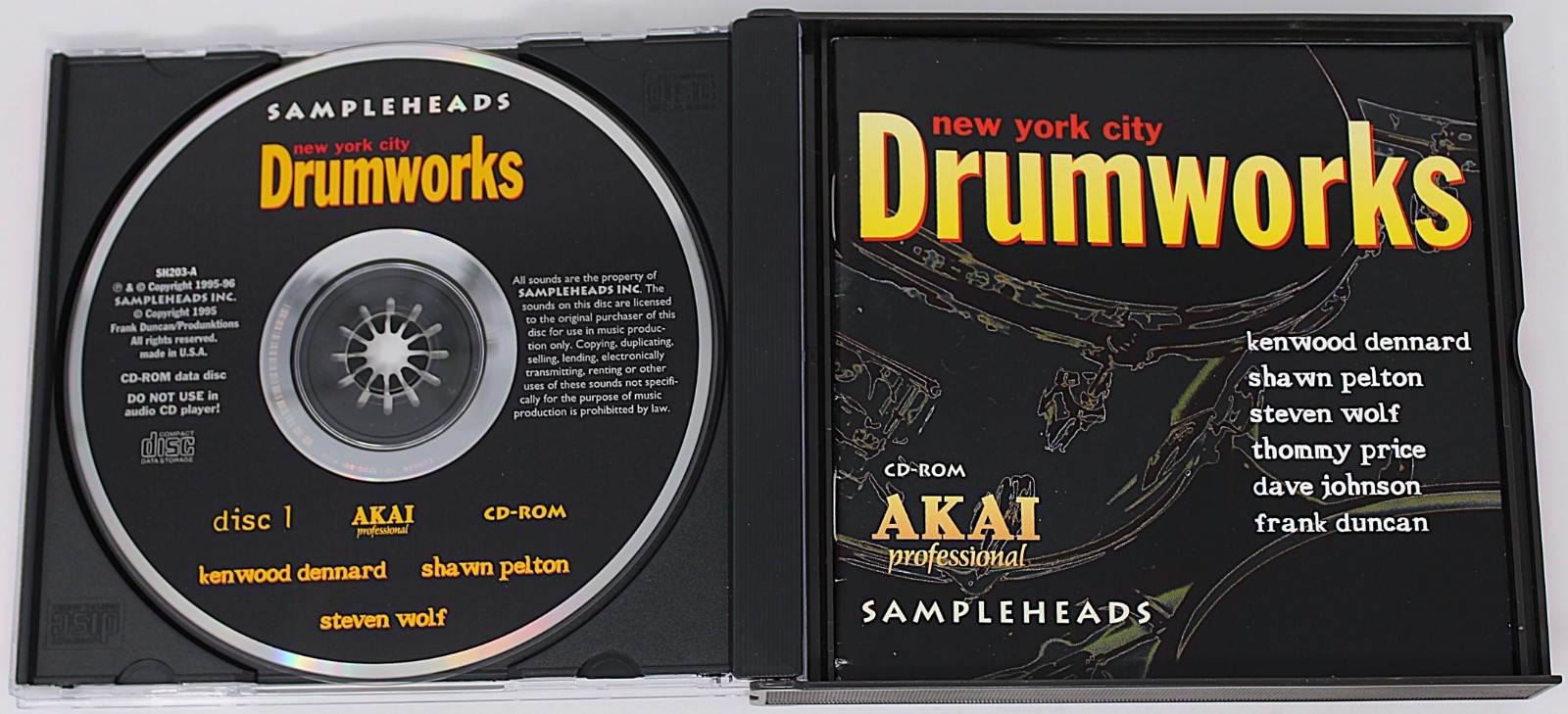 Sampleheads New York City Drumworks Akai Format Sound Library/Sampling 2 CD