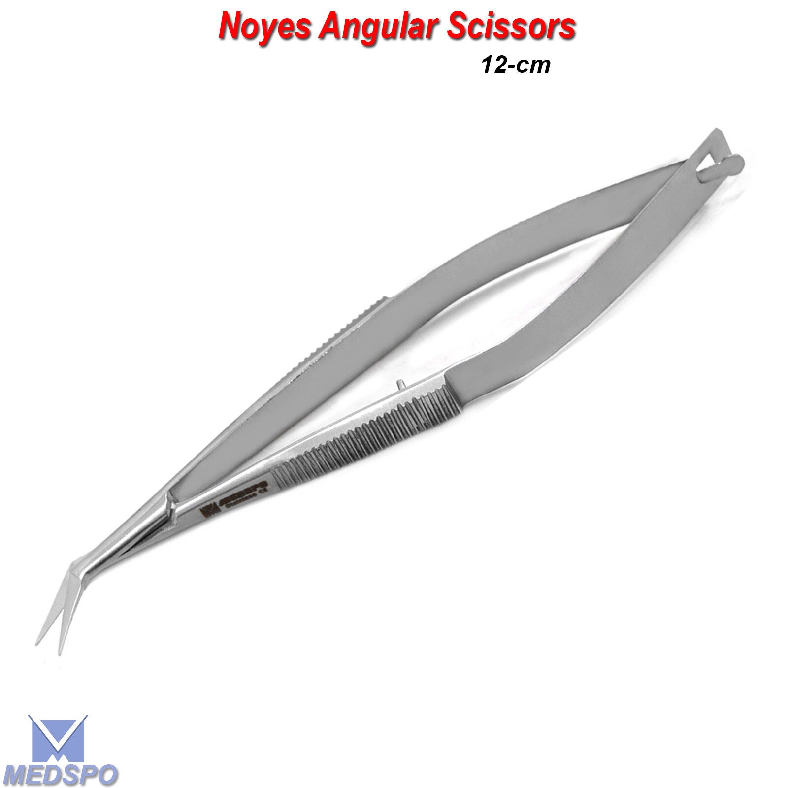 Ophthalmic Dissecting Micro Surgical Noyes Angular Spring Action Scissors CE