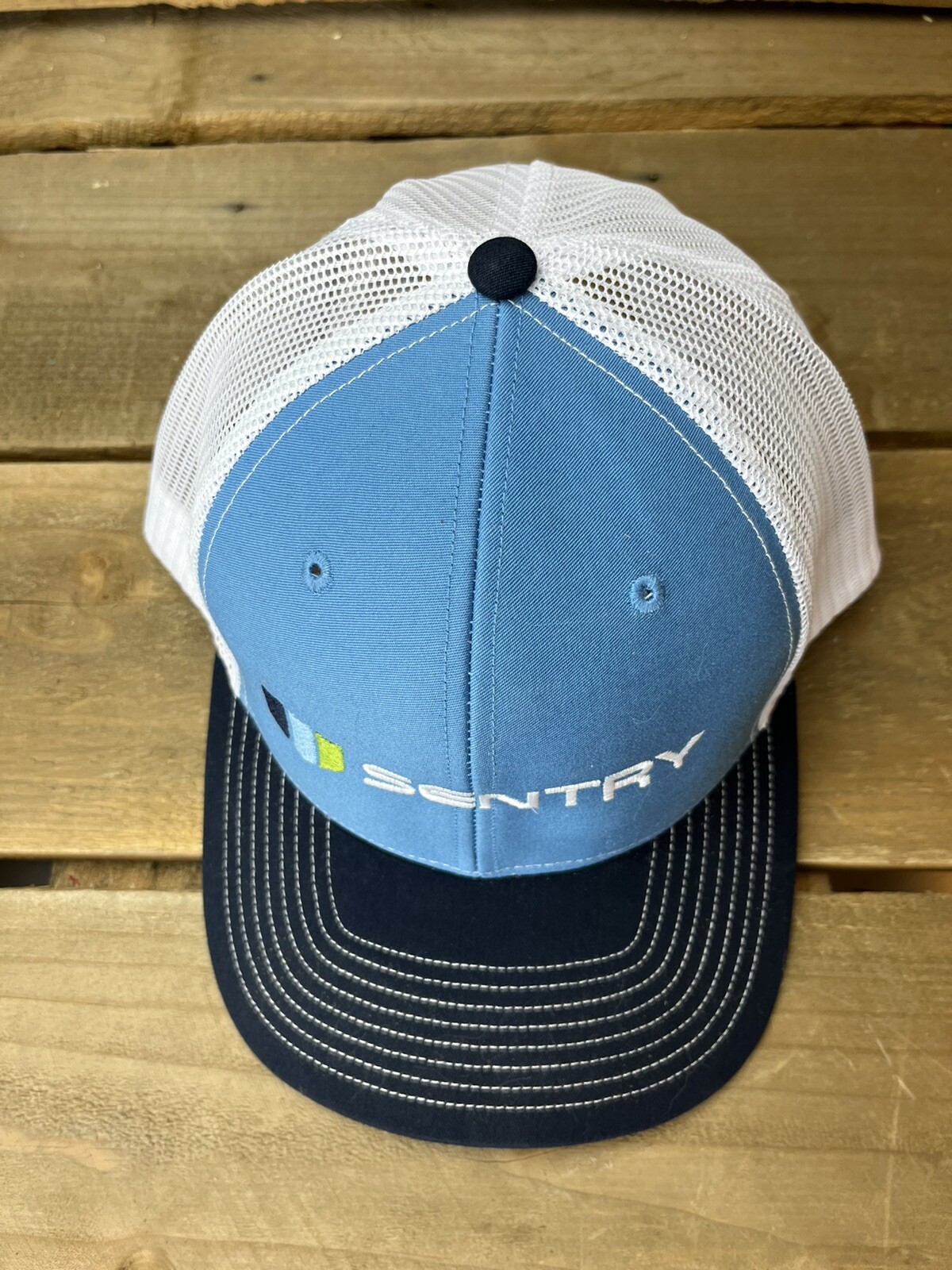 Sentry Blue Snapback Baseball Hat Cap Richardson