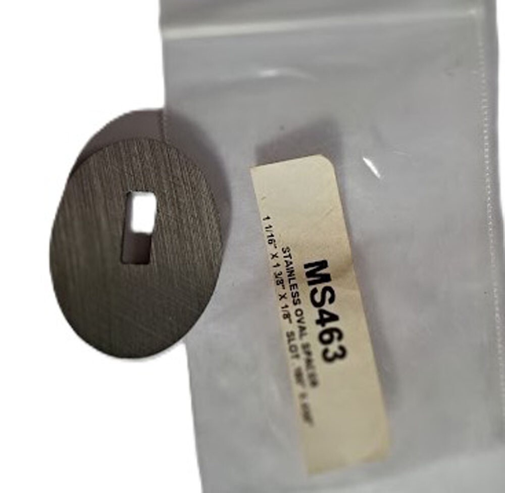 2 ct  Stainless Oval Spacers - #ms463 Premium Quality!