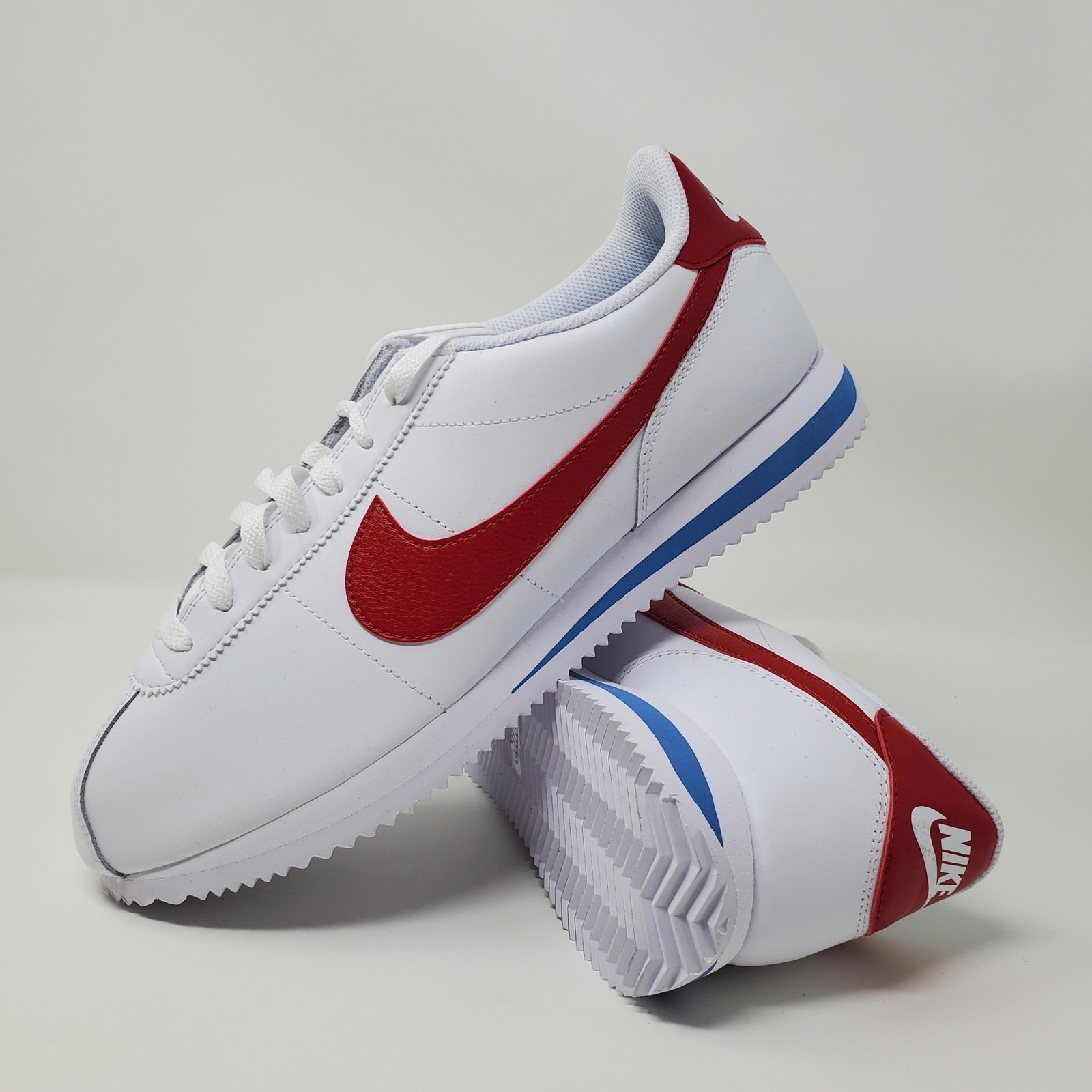 Nike Cortez White Varsity Red Varsity Blue Sneakers Retro DM4044-108 Men Sz 10.5