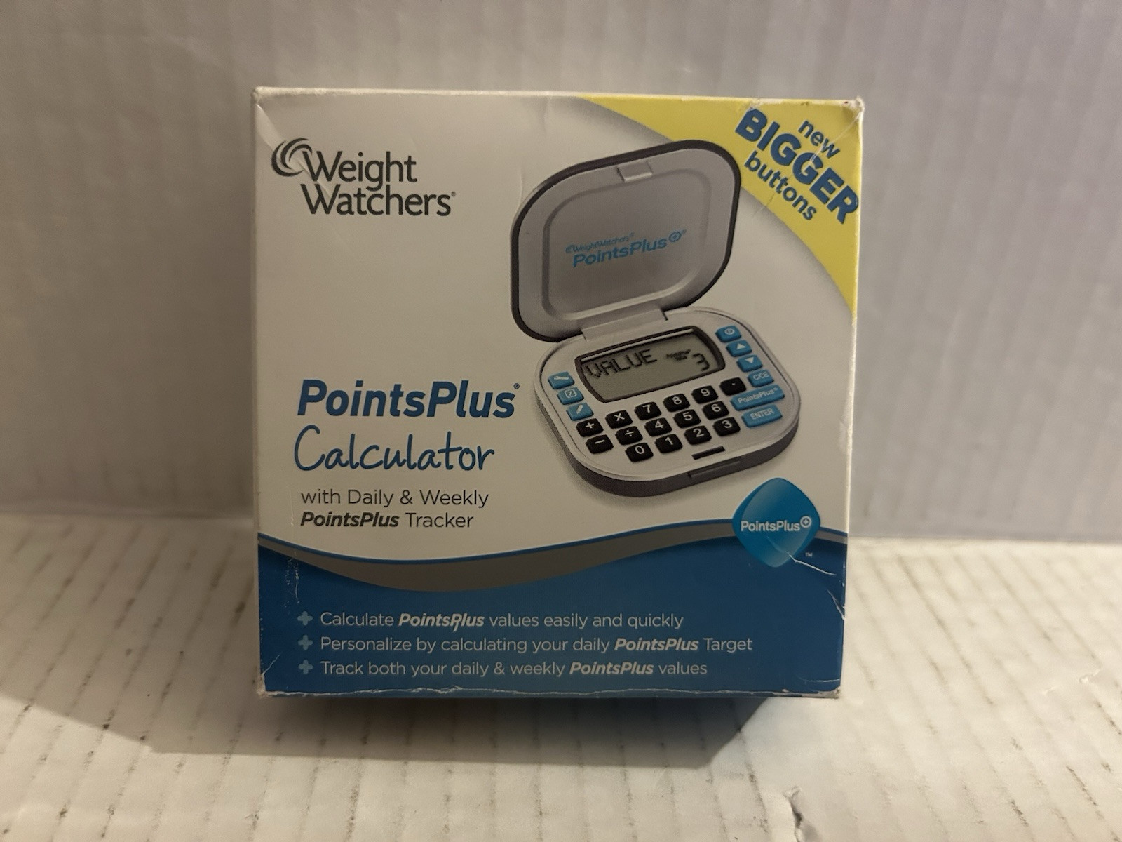 Weight Watchers calculator PointsPlus BIG BUTTON NAC-5A Daily Weekly Tracker