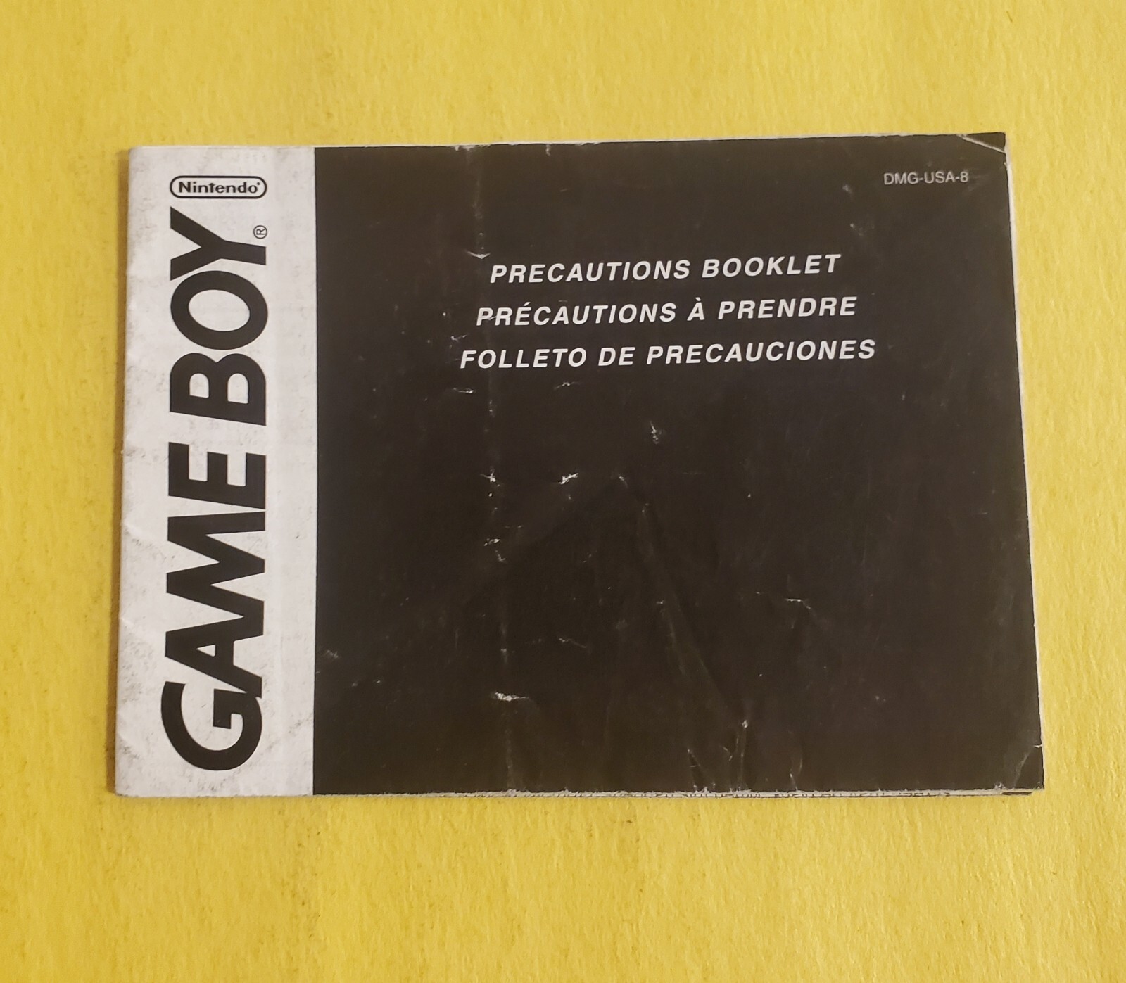 Game Boy Precautions Booklet DMG-USA-8