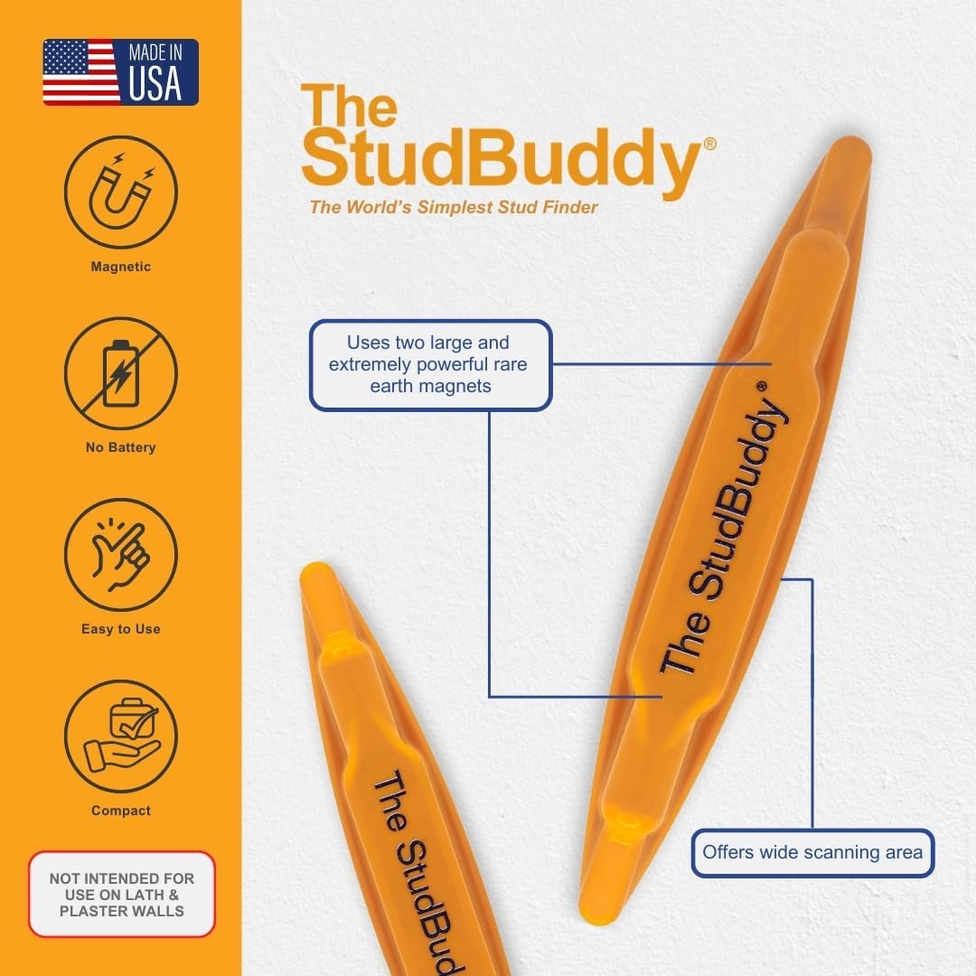 The StudBuddy Magnetic Stud Finder - Made in the - Easy to Use Stud Finder ...