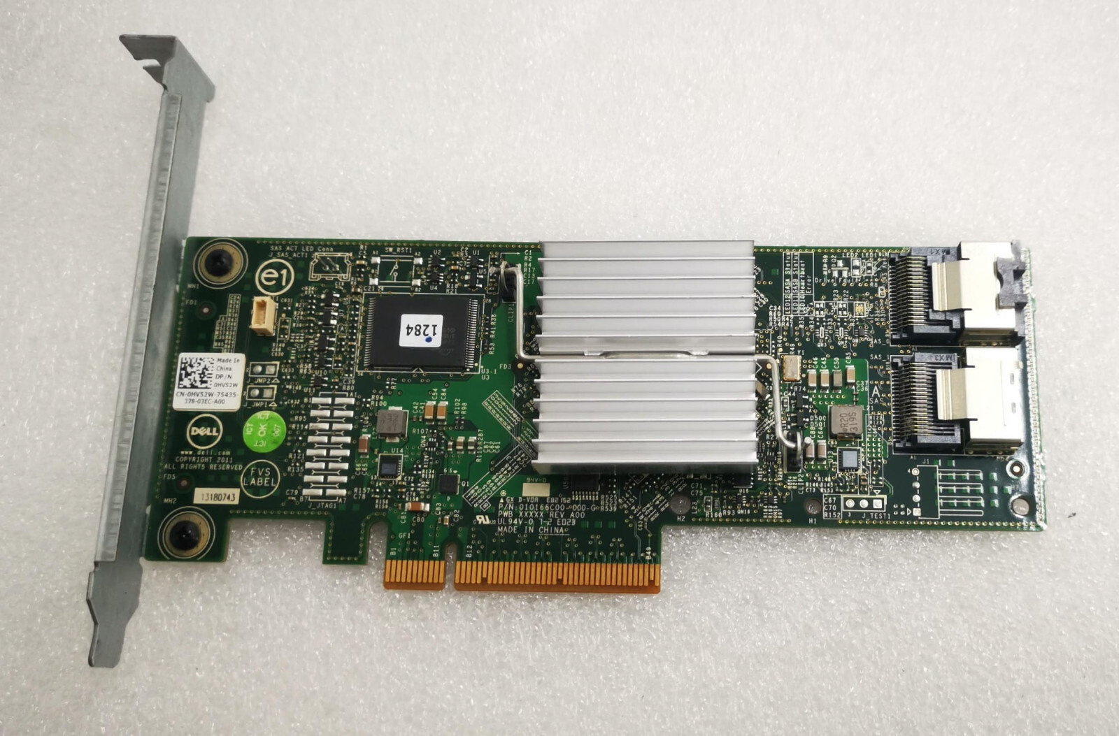 Dell HV52W PERC H310 8-Port SAS 6Gbps PCIe 2.0 x8 RAID Controller