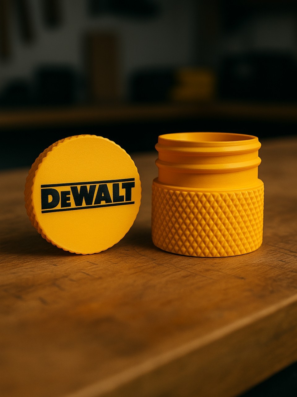 DeWALT Container – Threaded Screw & Parts Storage Box 3D Printed for Tools