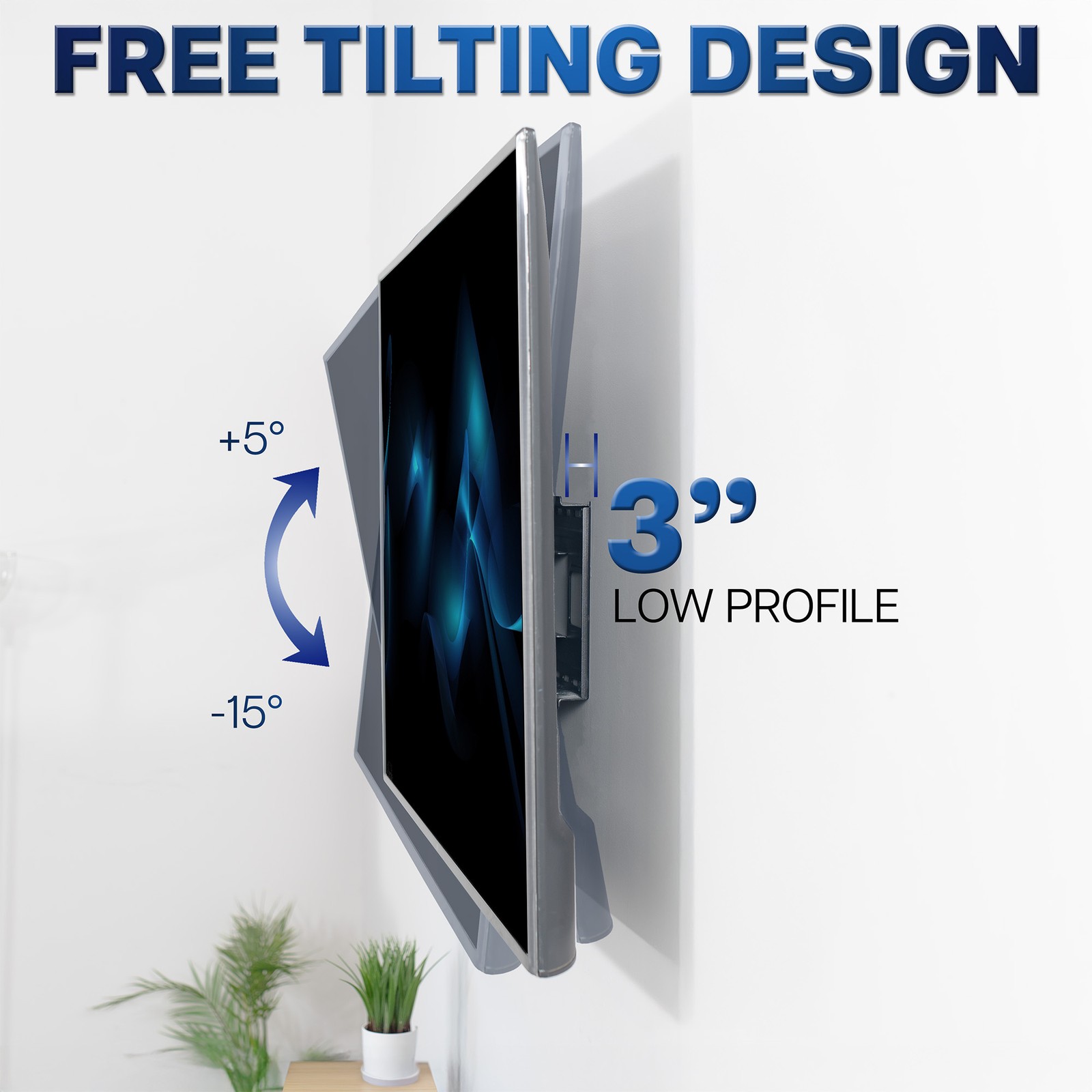 VIVO Heavy Duty Full Motion 60" to 120" Large Screen TV Wall Mount with Long Arm
