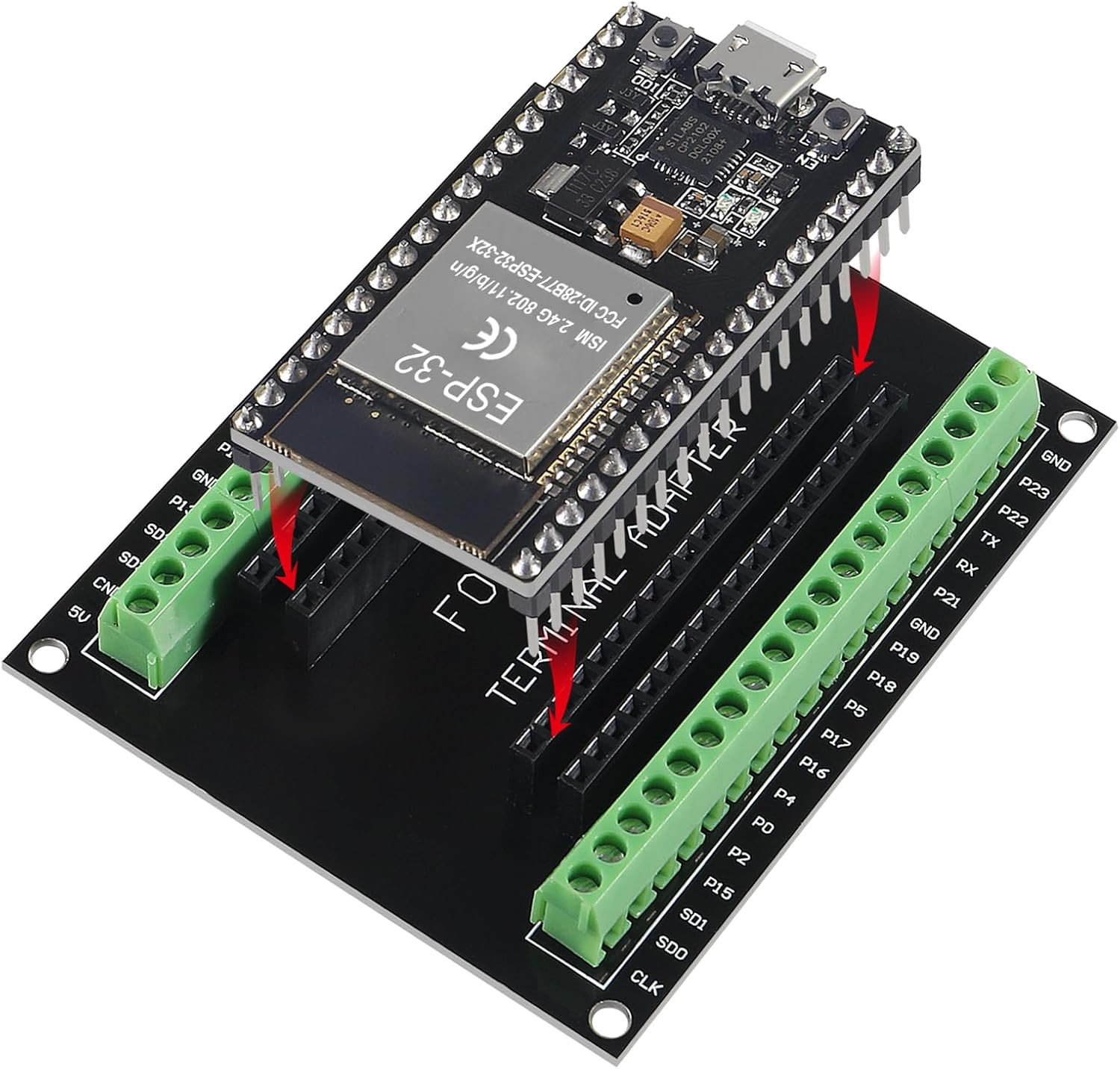 3 Set ESP32 Development Board 38Pin Narrow Version Wifi + Bluetooth Microcontrol