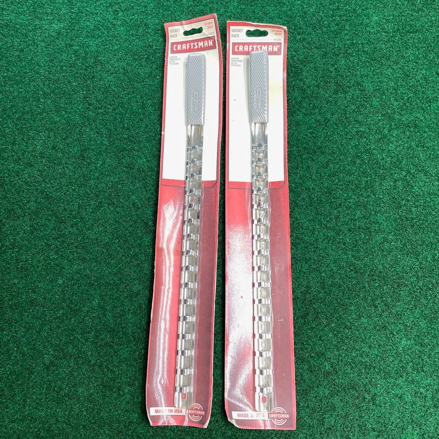 Craftsman Drive Socket Rack 941333 1/4 inch New Old Stock Lot of 2 USA Sears