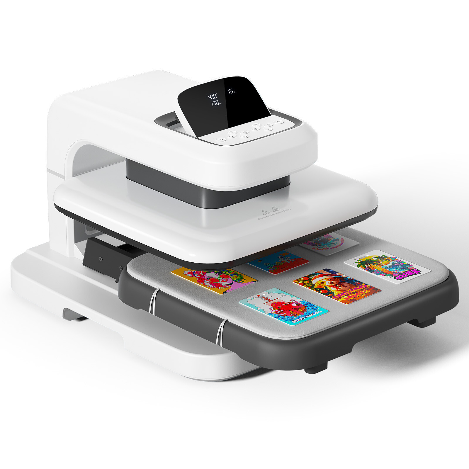 Auto Heat Press 2 Heat Press Machine 15x15 for HTV, Sublimation, Heat Transfer