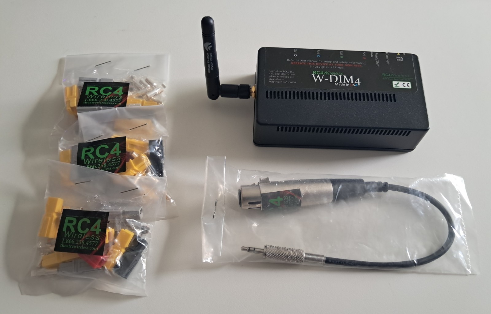 W-DIM4 RC4Wireless set w/ DMX IF cable