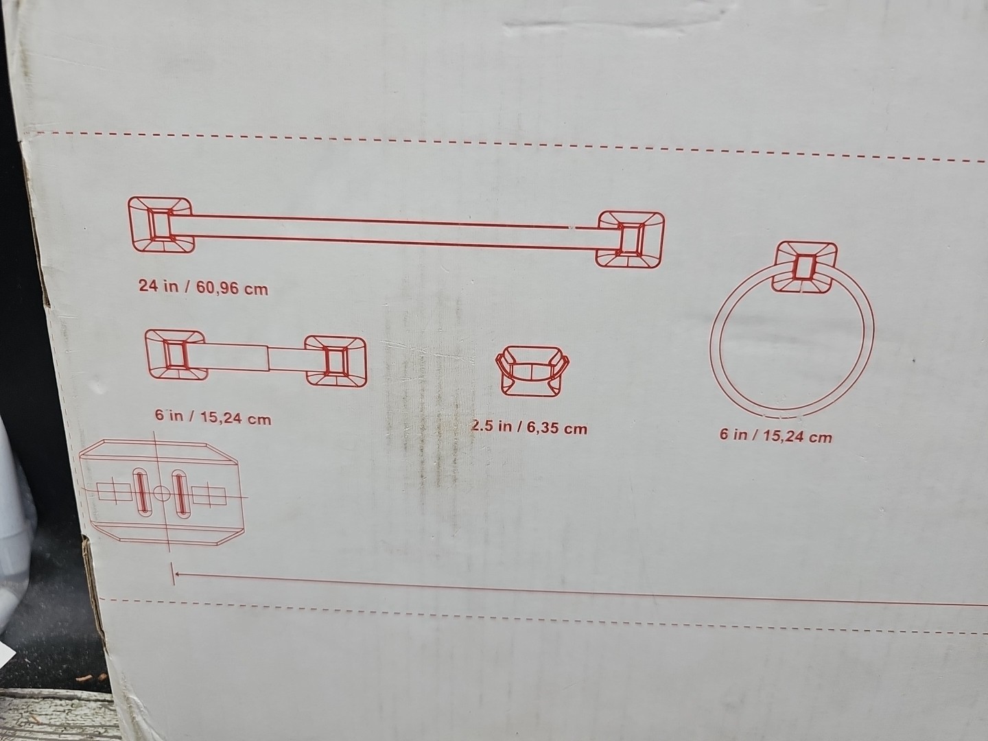 Project Source • Seton 4-Pc Bath Hardware Set • Chrome • NEW (#0198615) [E7]