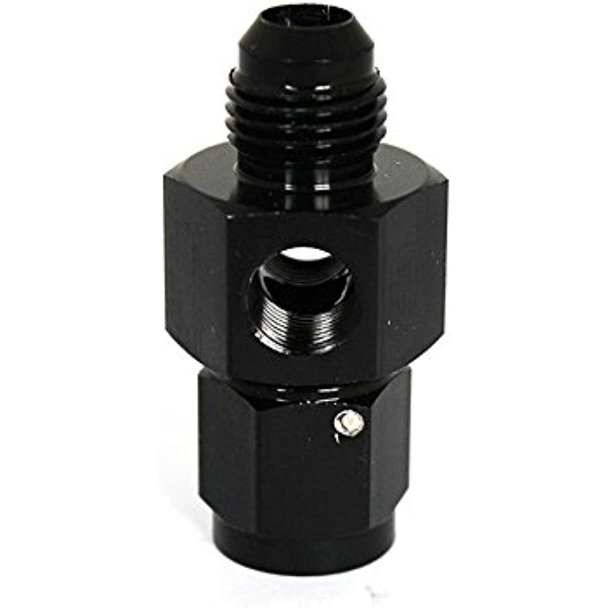 Nitrous Adapter With Two 1/8" NPT Ports For Gauge Paurge-4 AN Male To-4AN Female