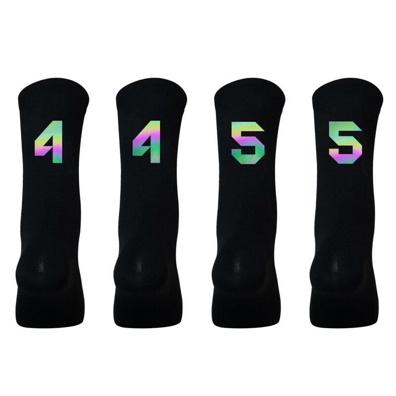 2 Pairs Reflective Road Cycling Riding Bicycle Bike XC MTB BMX Sport Ankle Socks