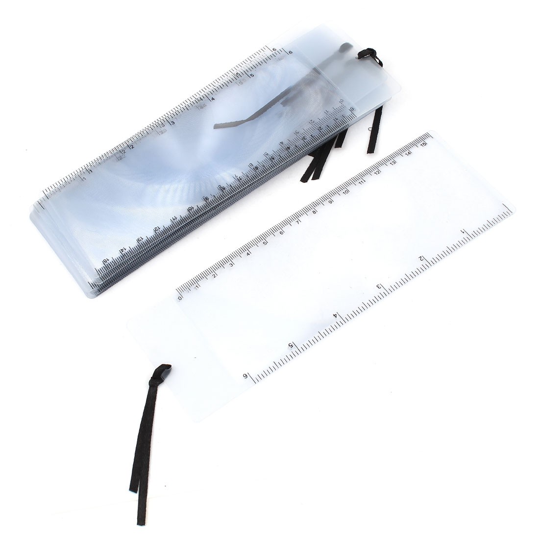 10 Pcs Bookmark Ruler Magnifier Lens 3x Magnifying Sheets