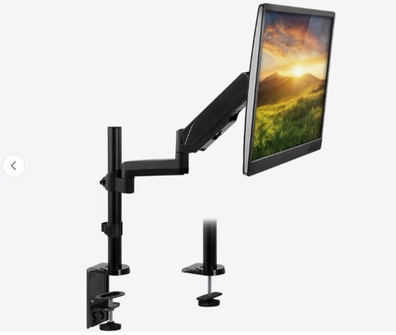 Single Monitor Desk Mount with Pole for monitors up to 32" ~ Mount-IT MI-4761