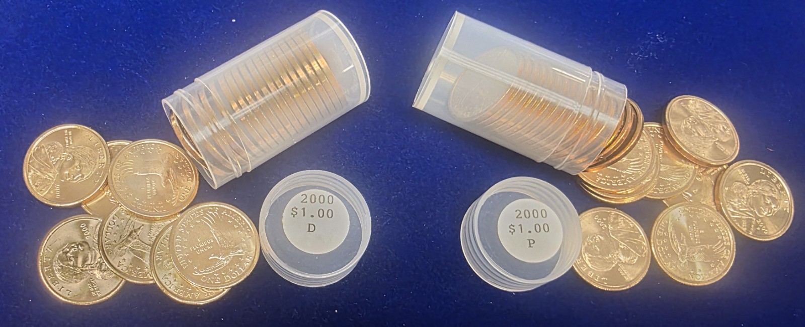 2000 P AND D SACAGAWEA DOLLAR ROLLS 50 COINS UNCIRCULATED