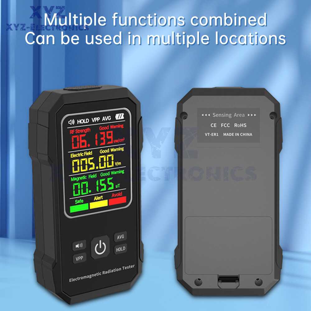 Digital EMF Meter Electromagnetic Field Radiation Tester Detector Geiger Counter