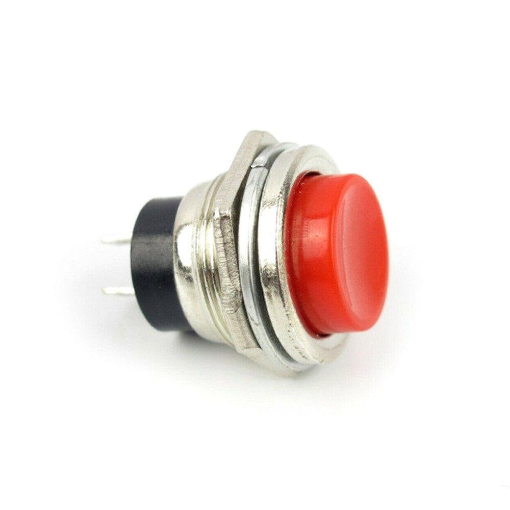 10* Small Self-Reset Round Button Head Power Switch Circle Kill Button Switch N
