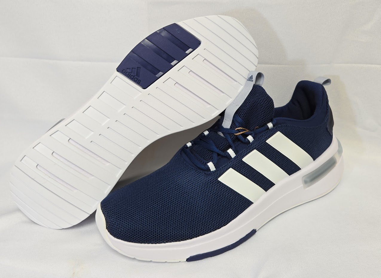 Mens Adidas Racer TR23 Navy Blue White Cross Training Sneakers Athletic Shoes