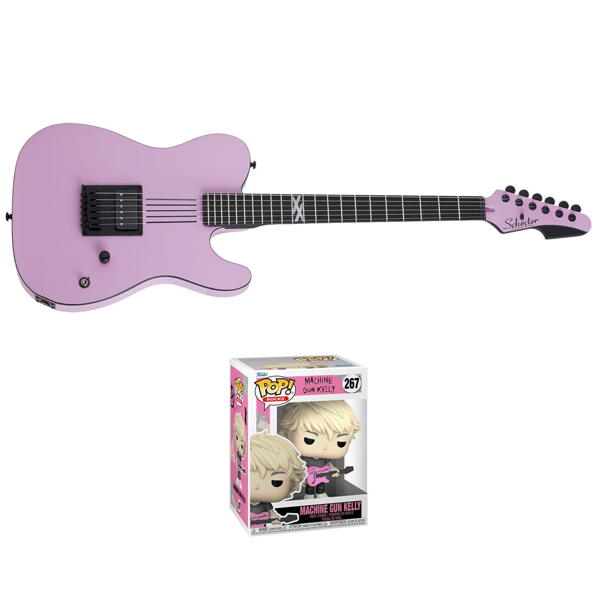 Schecter Machine Gun Kelly PT Electric Hot Pink PT-MGK-HP Brand New + Funko Pop
