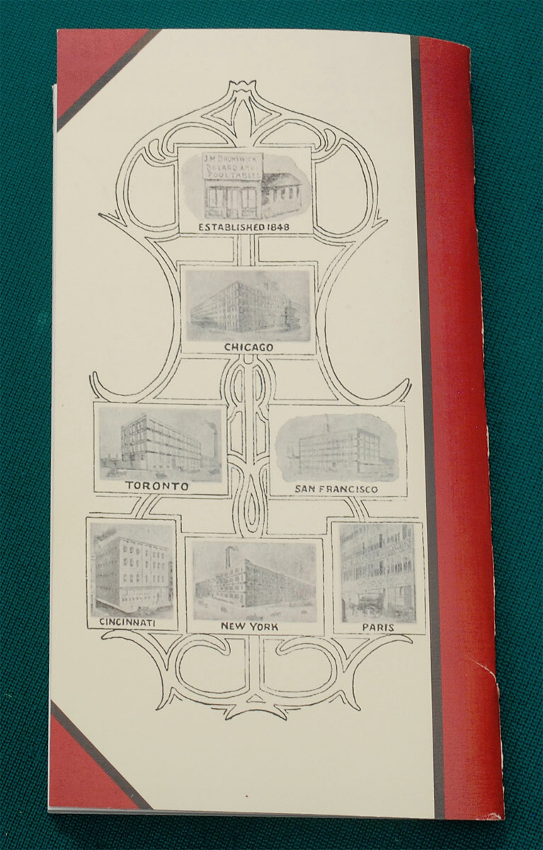 Reproduction of Rare 1905 BBC Billiard Price List/Catalog No. 1488