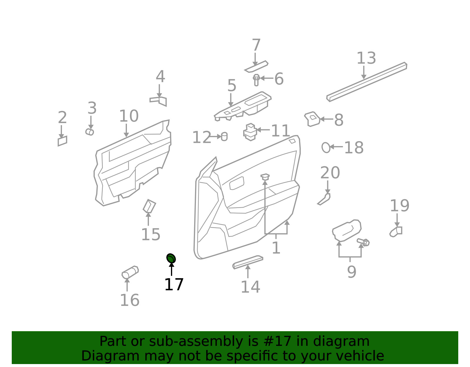 Genuine GM Trunk Lid Switch Bezel 15853222