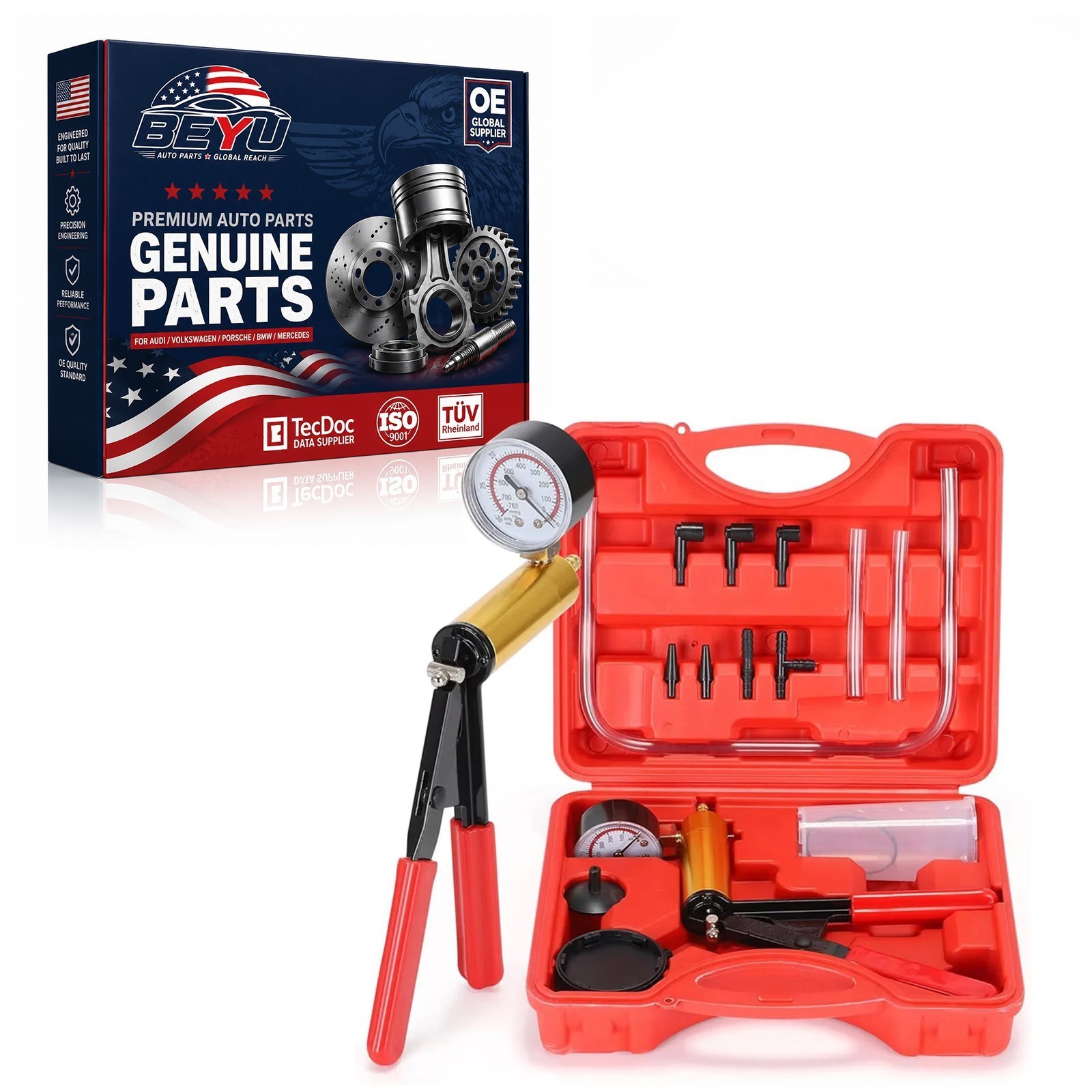 Vacuum Pump Car Brake Clutch Bleeder Tester Motorcycle Bleeding Hand Pump Tool