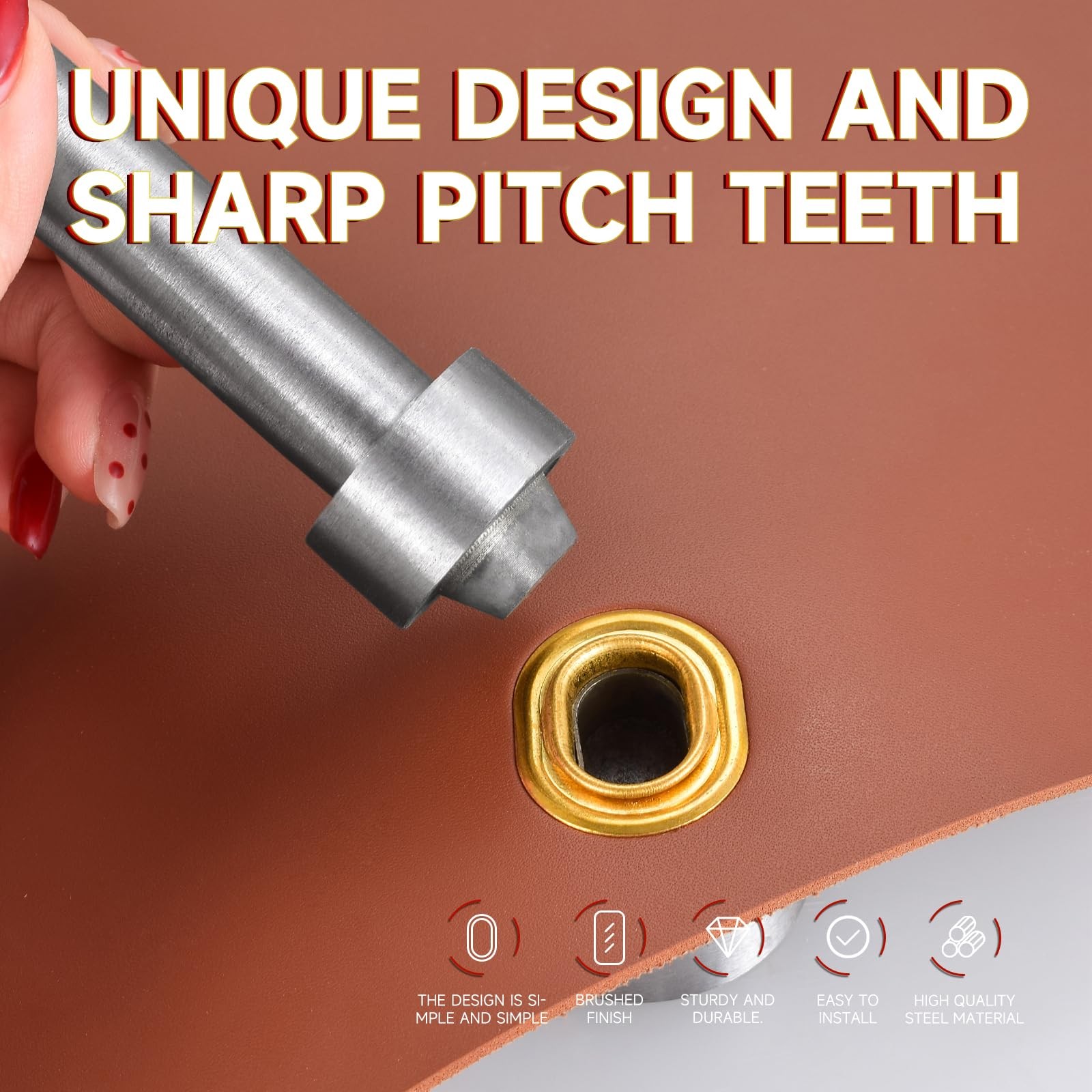 Cross Lock Installation Tool for Leather Bags, Rotating Lock Assembly, Handba...