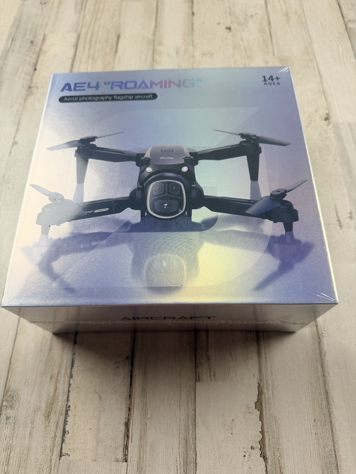 AE4 Roaming Aerial Photography Drone with Remote Controller Grey/Black Sealed