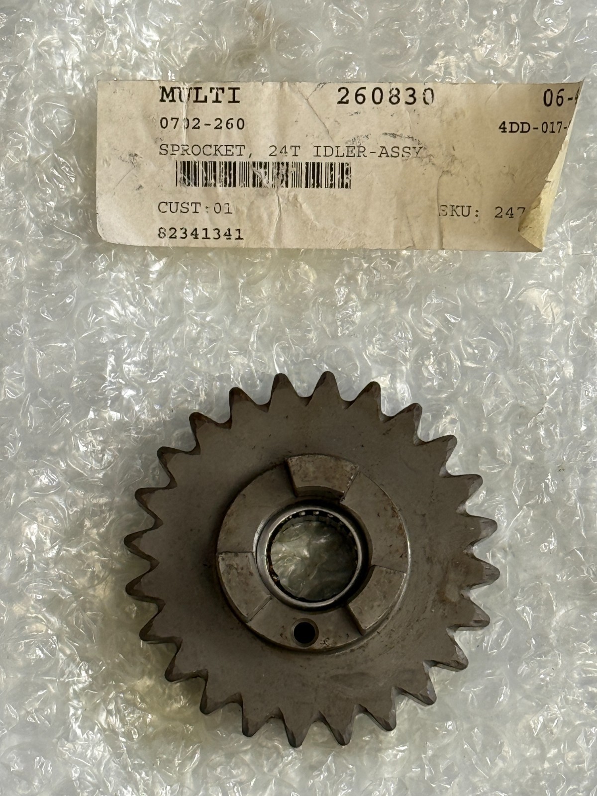 OEM Genuine Arctic Cat 0702-260 Sprocket, 24T Idler - Assy
