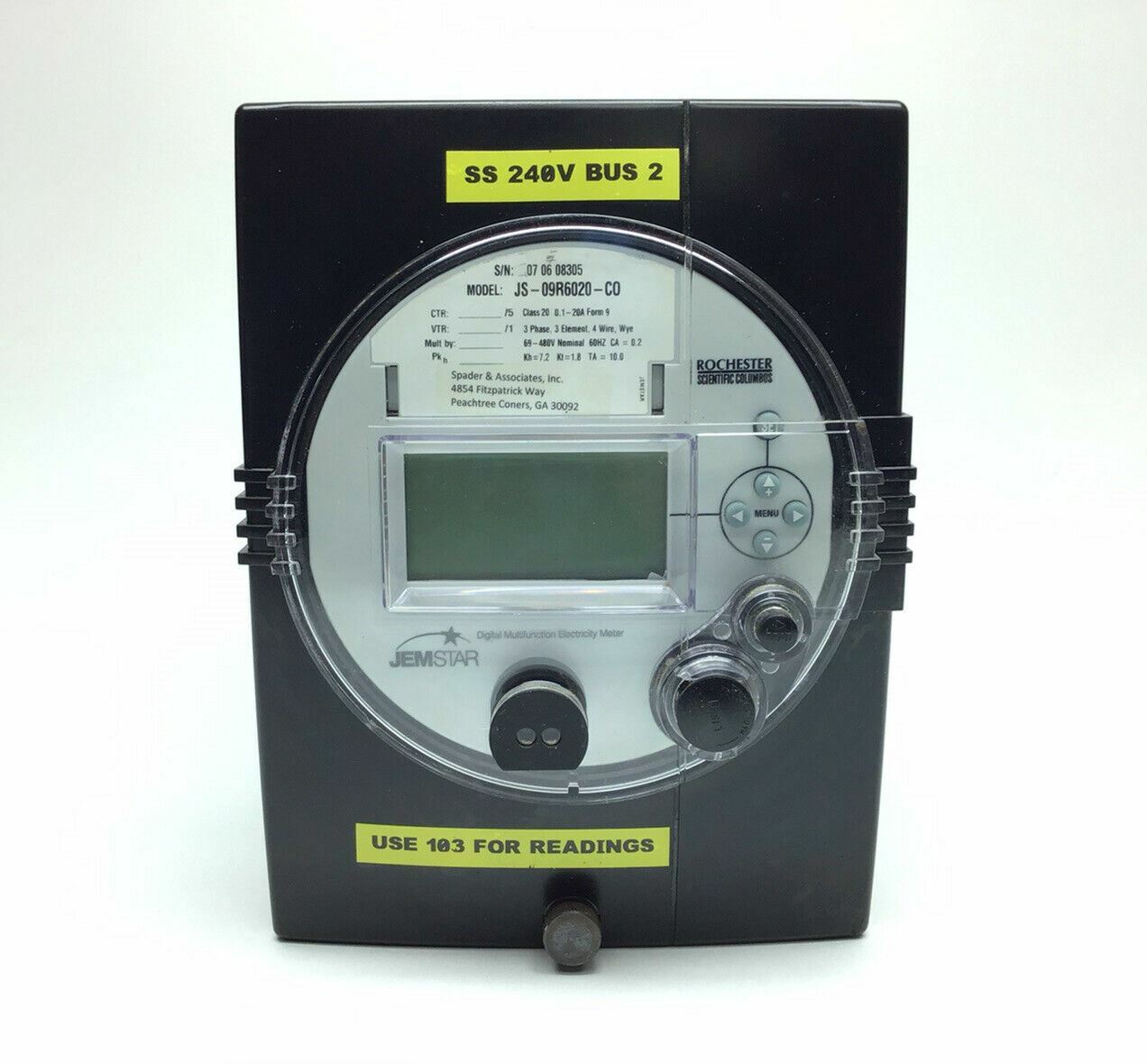 AMETEK JS-09R6020-C0 DIGITAL MULTIFUNCTION ELECTRICITY METER JEMSTAR