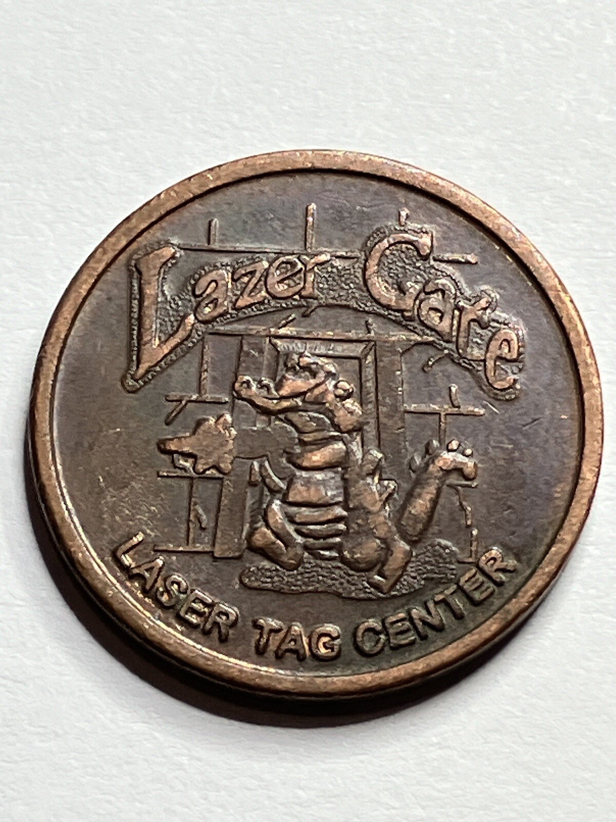 Lazer Gate Arcade Laser Tag Token Alligator #si1