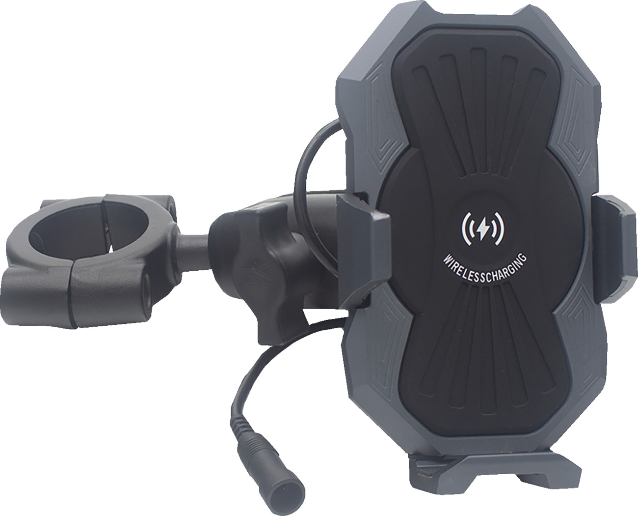 RIDEPOWER RPMTLINDMOUNT15 Inductive Charging Metal Phone Holder 1-1/2 Inch Bar