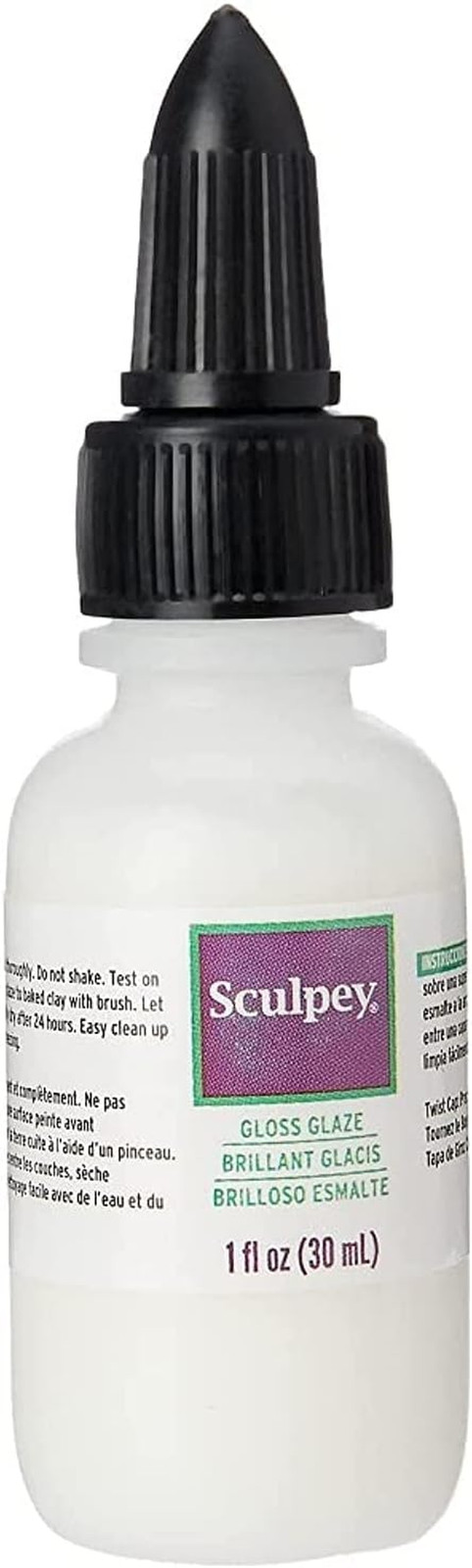 ® Gloss Glaze, Non Toxic, 1 Fl Oz. Bottle with Precise Flow Twist Cap. Will Add