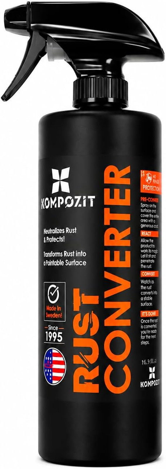 Rust Converter for Metal - Rust Reformer, Rust Neutralizer & Rust Treatment - Pl