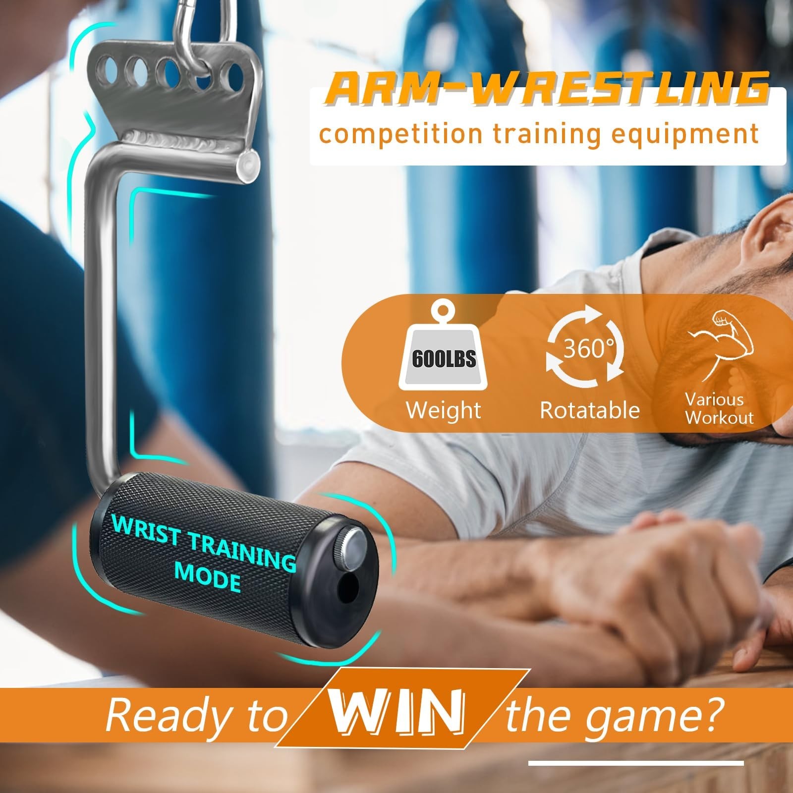 KORIKAHM Arm Wrestling Handles, Thick Armwresting Training Equipment LAT Pull...