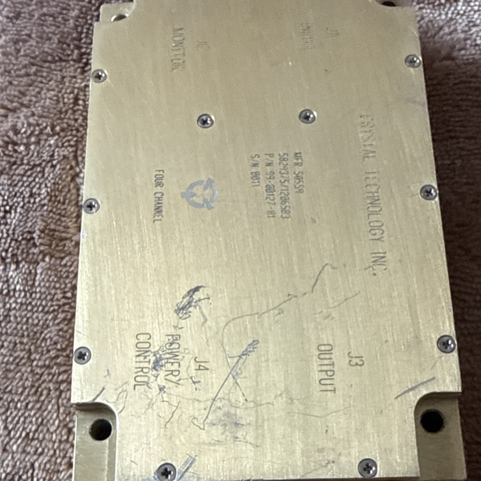 Crystal Technology Inc. RF Microwave Amplifier 582297-1/486583