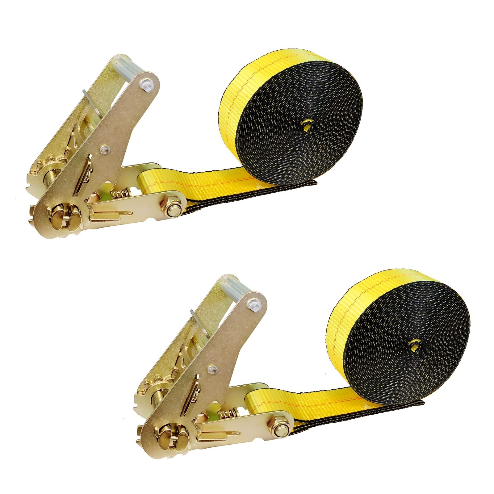 USA 2 Pack 2" x 20' Utility Heavy Duty Motorcycle Endless Ratchet Tie Down Strap