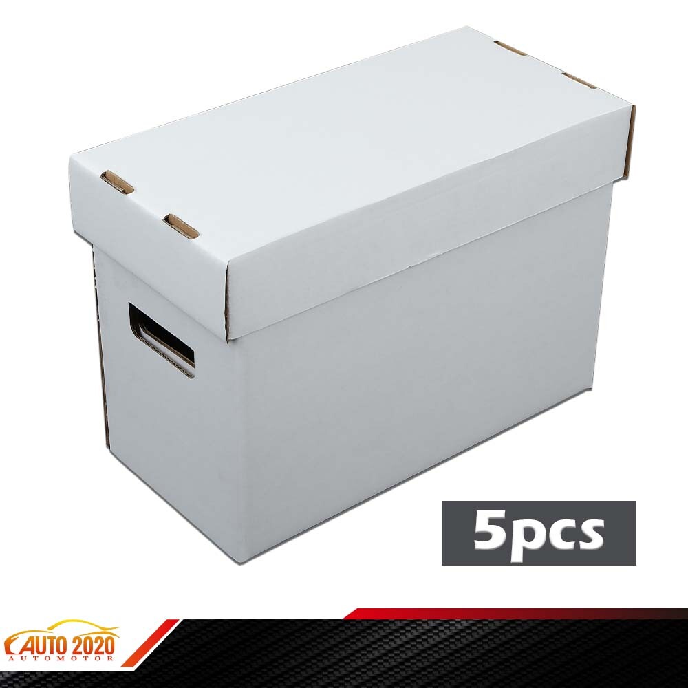 5PCS High Quality White Short Comic Book Storage Boxes Holds 150-175 Comics New