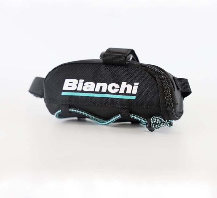 Bianchi Saddle Bag Small Bicycle Bag Black Accessory W65×H55×D150mm 80g