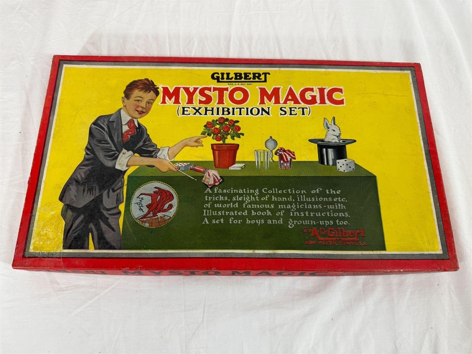 GILBERT MYSTO MAGIC EXHIBITION SET  Vintage 1950 NO. 1 Magician