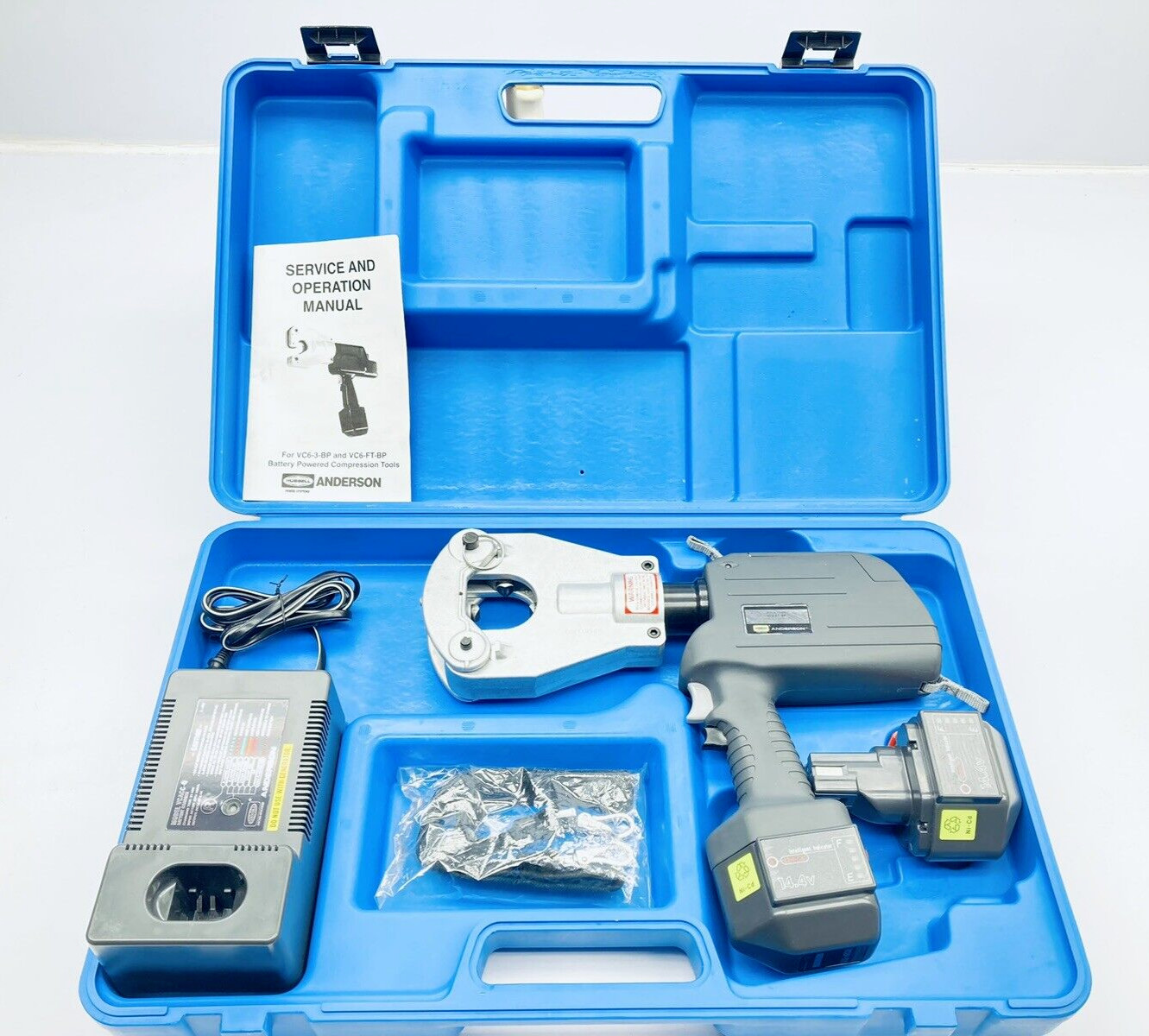 ANDERSON VERSA-CRIMP VC6FTBP BATTERY COMPRESSION CRIMPING TOOL DIELESS HUBBLE